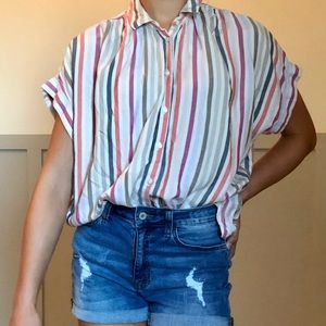 multicolored button up!